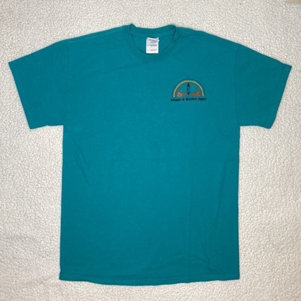 Adopt-A-Native-Elder Teal T-Shirt: Size Medium